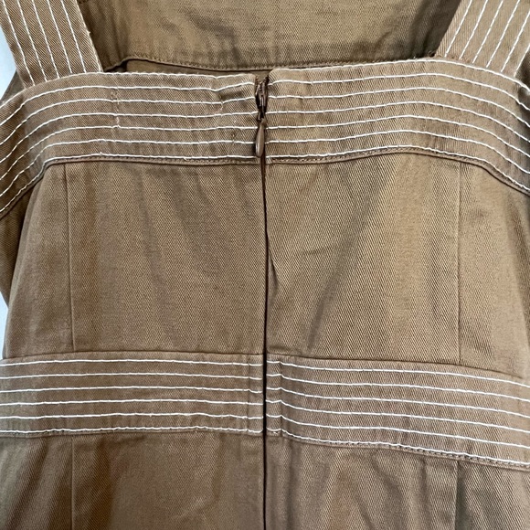 Urban Outfitters Trapunto Stitch Twill Mini Dress Sz 4 - Picture 10 of 16